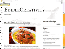 Tablet Screenshot of ediblecreativity.com